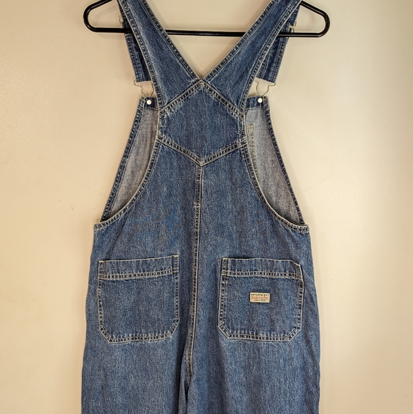 Early 2000s Denim Cropped Leg Oversized Overalls/Bibs - Picture 6 of 12